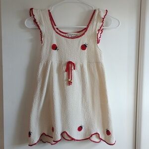 Artesanias Alania cotton ladybug top size 8